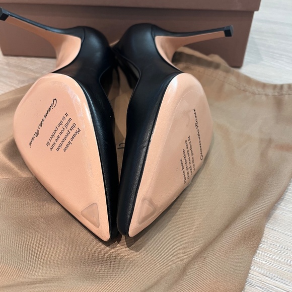 Gianvito Rossi 85mm pumps black leather - Picture 4 of 5